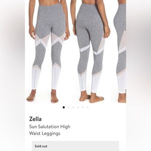 Zella Sun Salutation High Waist Leggings size Small